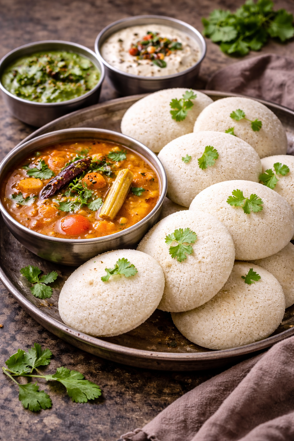 Idli and Sambhar